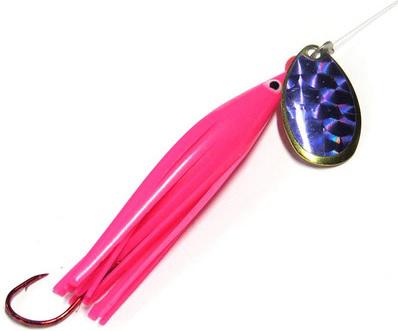 WICKED TROUT KILLER PINK/PURPLE #3 BLADE-6ft LEADER W/#4 RED GAMA HOOK